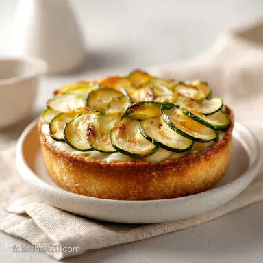 Tarte Sal&eacute;e aux Courgettes et au Thon au Four pour 6 Personnes Fiche recette