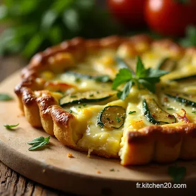 Tarte Courgette Ricotta Menthe La Recette Soleil Facile Fiche recette