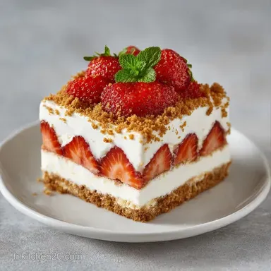 Tiramisu Fraise Speculoos pour 8 Portions Fiche recette