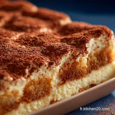 Tiramisu l&eacute;ger Recette facile et a&eacute;rienne faible en calories Fiche recette