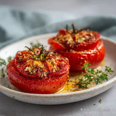 Tomates &agrave; la Proven&ccedil;ale au Four (1h Total) Fiche recette