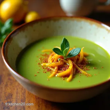 Velout&eacute; Curcuma Lentilles IG Bas pour Ventre Plat Fiche recette