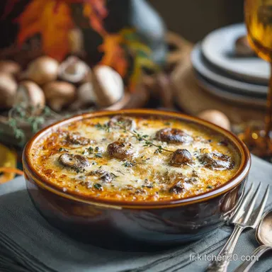 Velouté de Potiron Gratiné aux Cèpes : Recette crémeuse Comté Automne Fiche recette