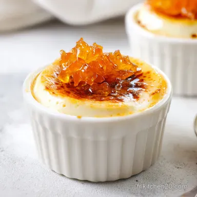 Cr&egrave;me Br&ucirc;l&eacute;e pour 4 Personnes Fiche recette
