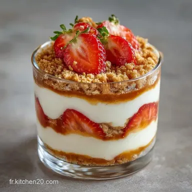 Verrine Fraise Speculoos au Mascarpone Fiche recette