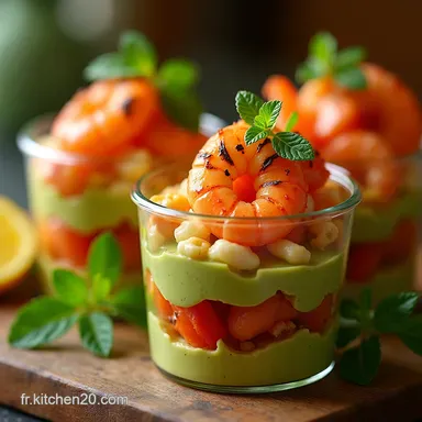 Meilleures Recettes d&Eacute;t&eacute; Verrines Avocat Crevettes Granit&eacute; Fiche recette