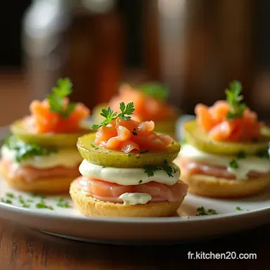 Recettes de No&euml;l faciles Tartare de Saumon Verrine Express Fiche recette