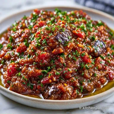 Zaalouk D'Aubergines en 40 Minutes Fiche recette