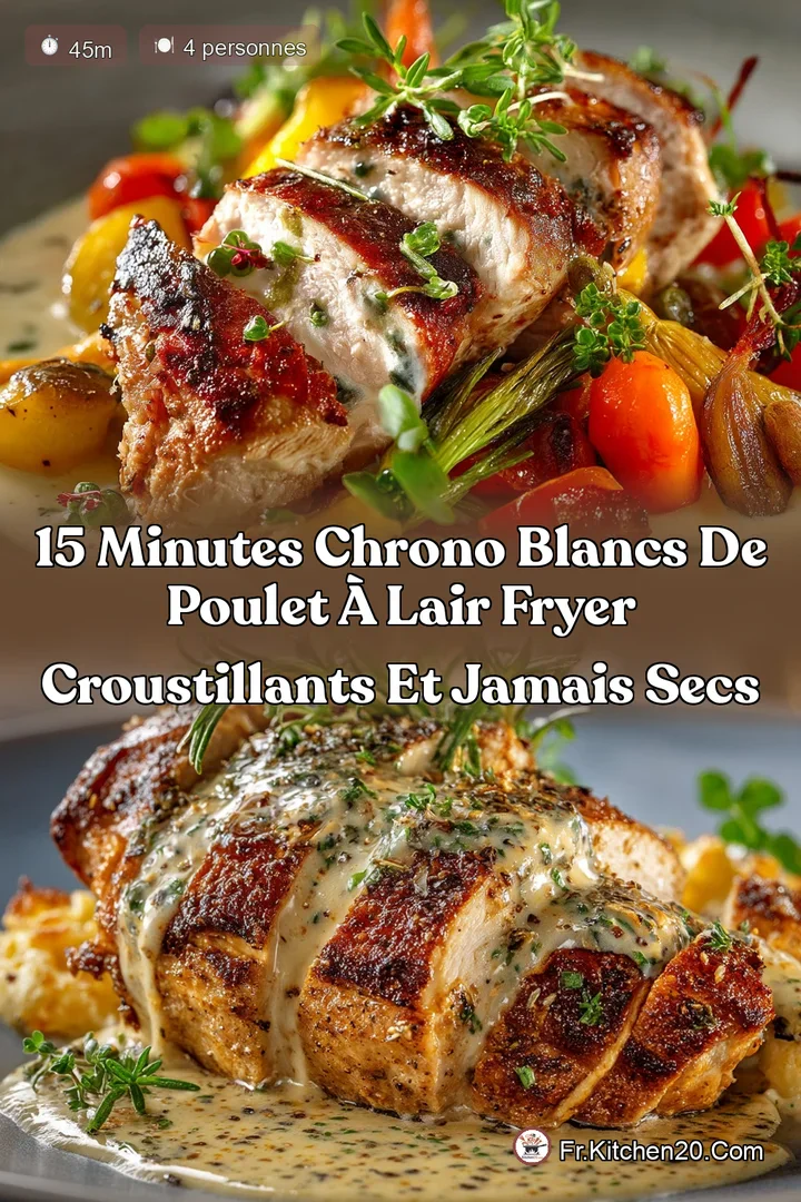 15 Minutes chrono Blancs de Poulet &agrave; lAir Fryer croustillants et jamais secs