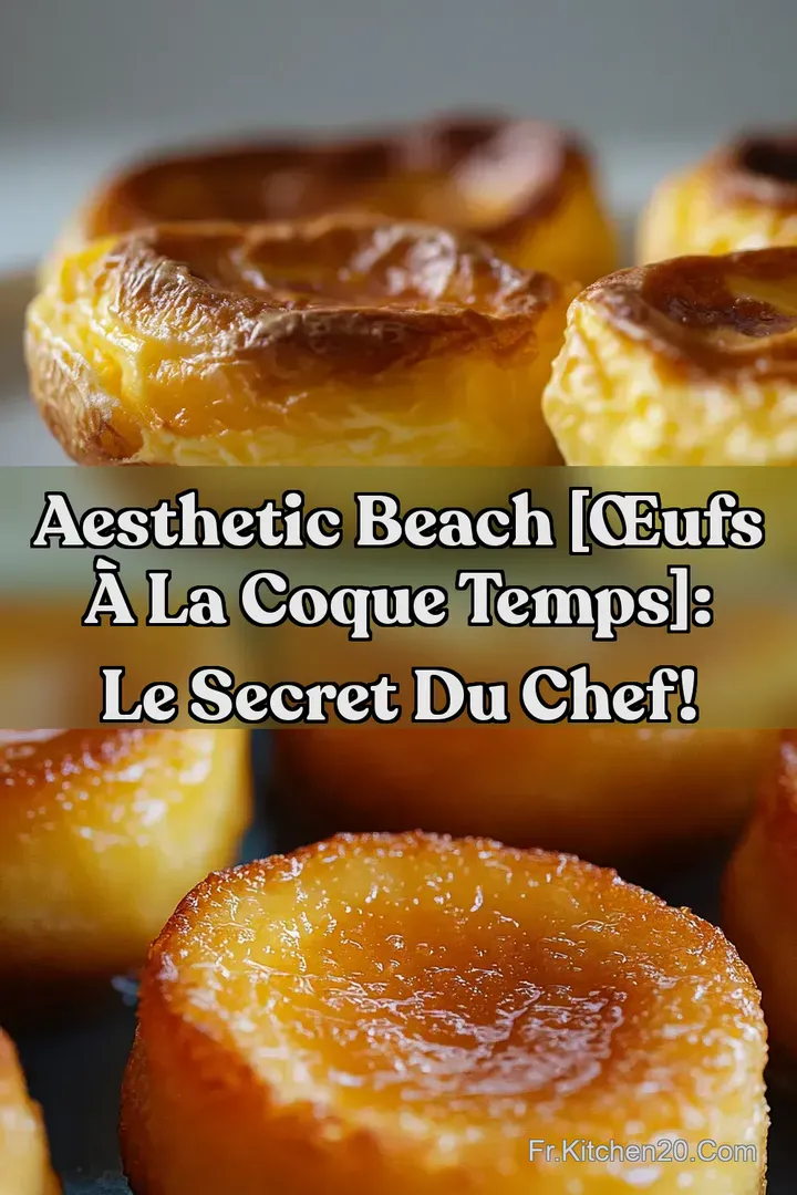 Aesthetic Beach [&OElig;ufs &agrave; la coque temps]: Le secret du Chef!