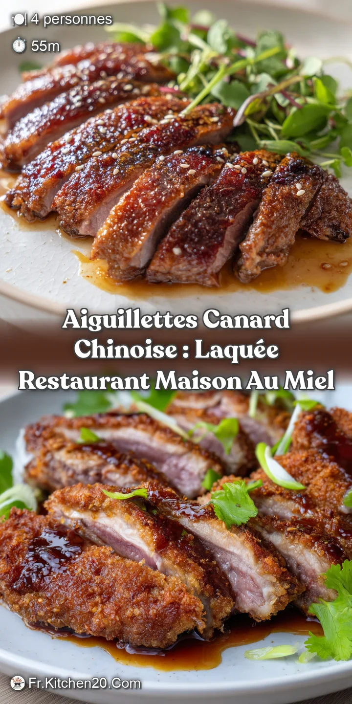 Aiguillettes Canard Chinoise : Laqu&eacute;e Restaurant Maison au Miel