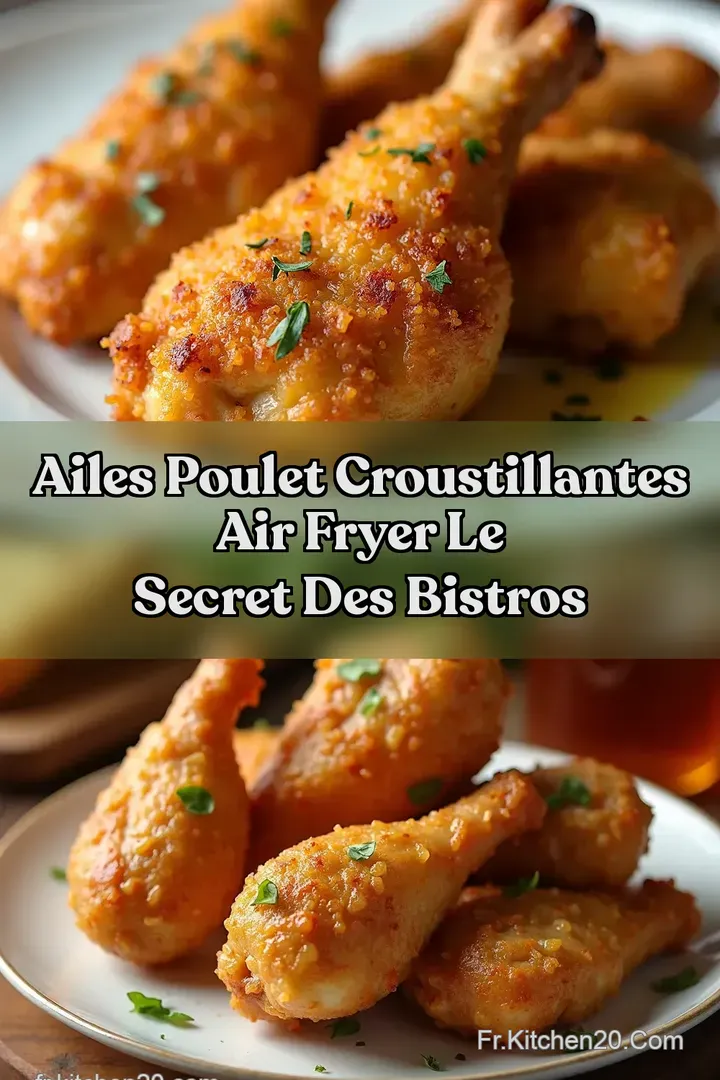 Ailes Poulet Croustillantes Air Fryer Le Secret des Bistros