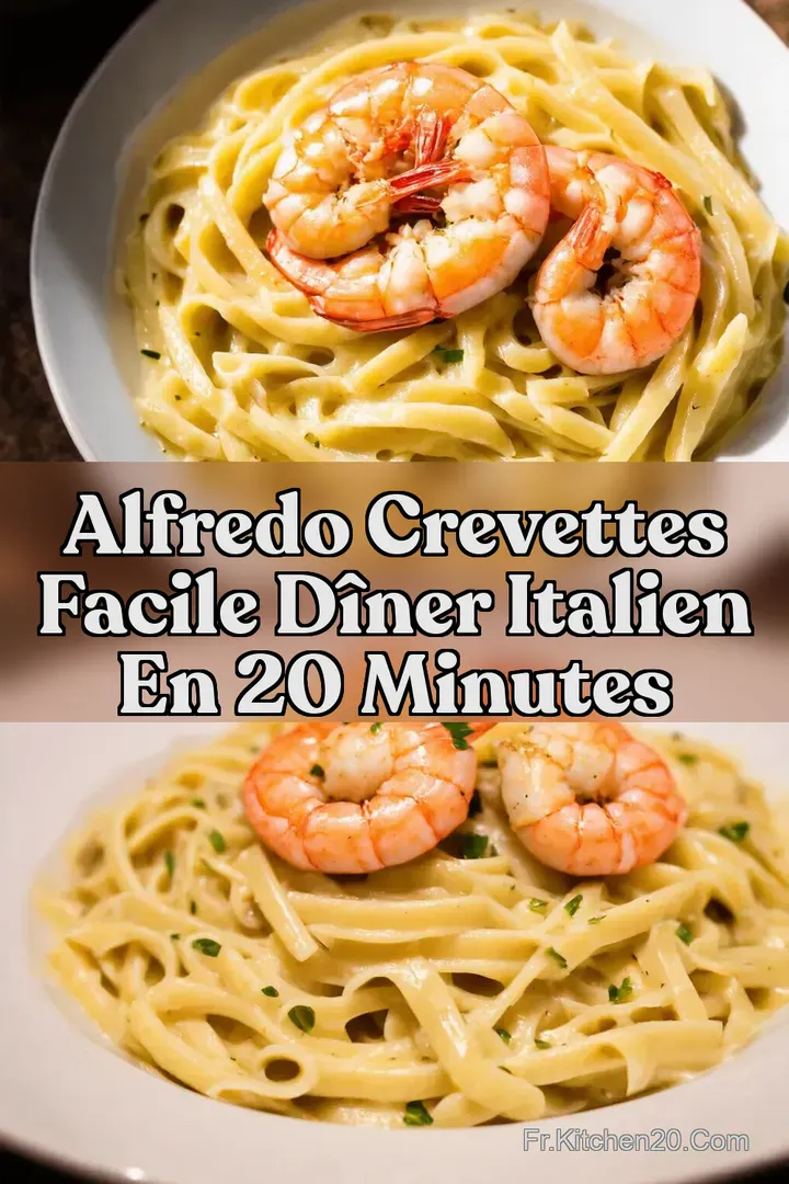 Alfredo Crevettes Facile D&icirc;ner Italien en 20 Minutes