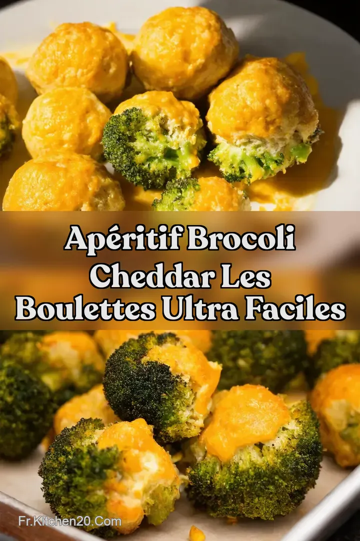 Ap&eacute;ritif Brocoli Cheddar Les Boulettes Ultra Faciles