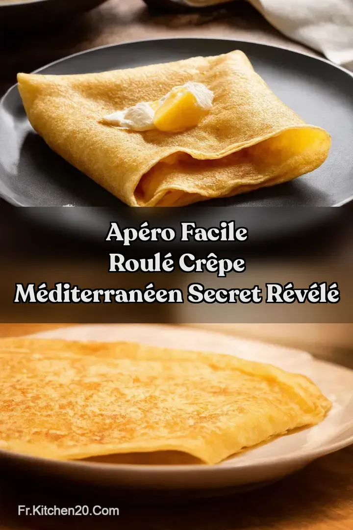 Ap&eacute;ro Facile Roul&eacute; Cr&ecirc;pe M&eacute;diterran&eacute;en Secret R&eacute;v&eacute;l&eacute;