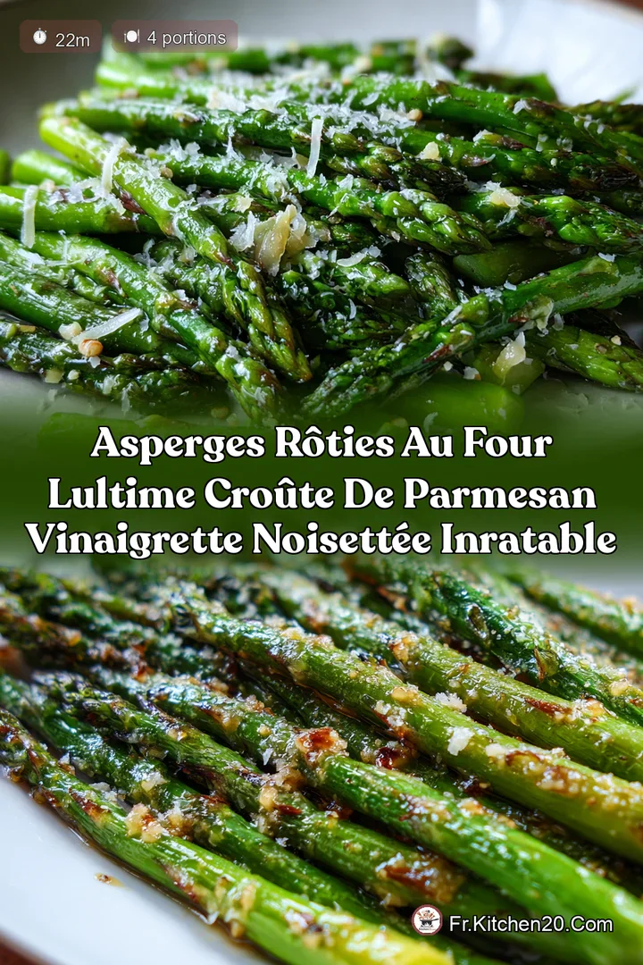 Asperges R&ocirc;ties au Four LUltime Cro&ucirc;te de Parmesan Vinaigrette Noisett&eacute;e Inratable