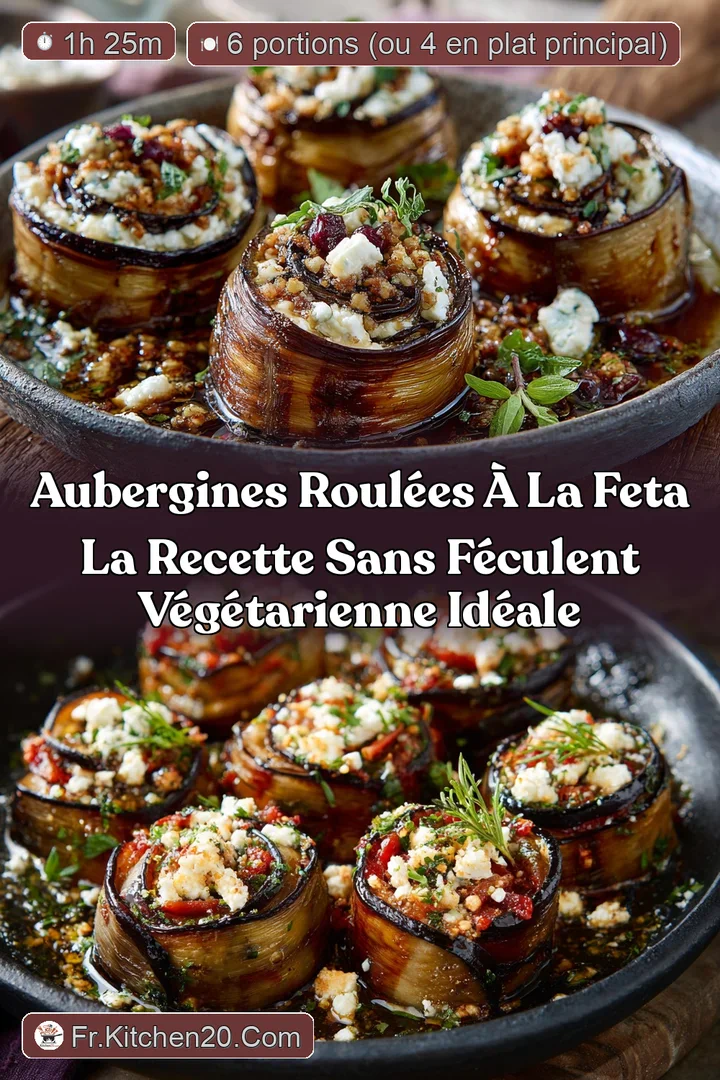 Aubergines Roul&eacute;es &agrave; la Feta La Recette Sans F&eacute;culent V&eacute;g&eacute;tarienne Id&eacute;ale