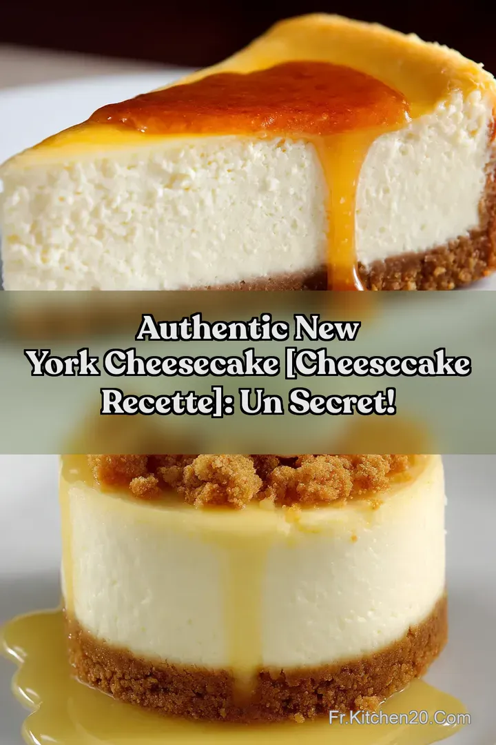 Authentic New York Cheesecake [Cheesecake Recette]: Un secret!