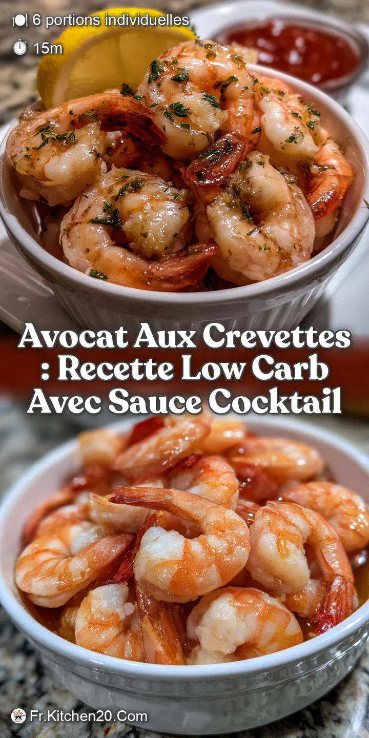Avocat aux Crevettes : Recette Low Carb avec Sauce Cocktail