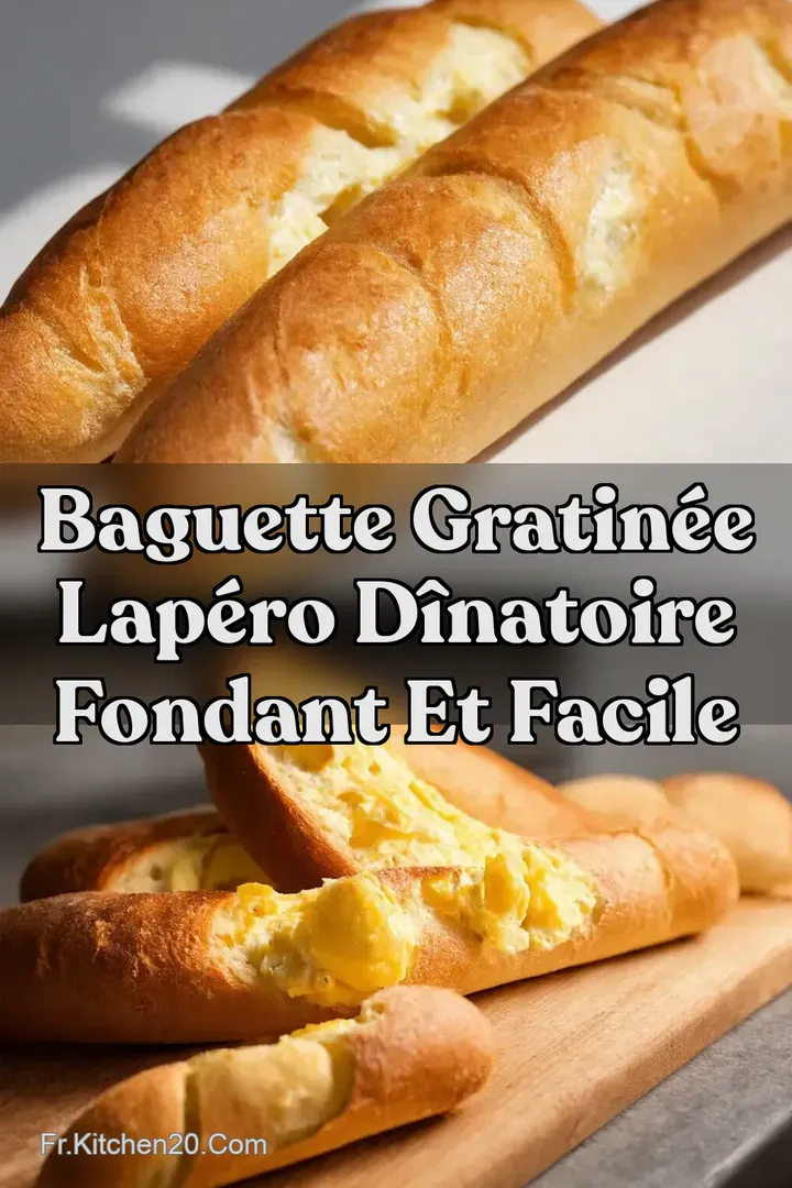 Baguette Gratin&eacute;e LAp&eacute;ro d&icirc;natoire Fondant et Facile