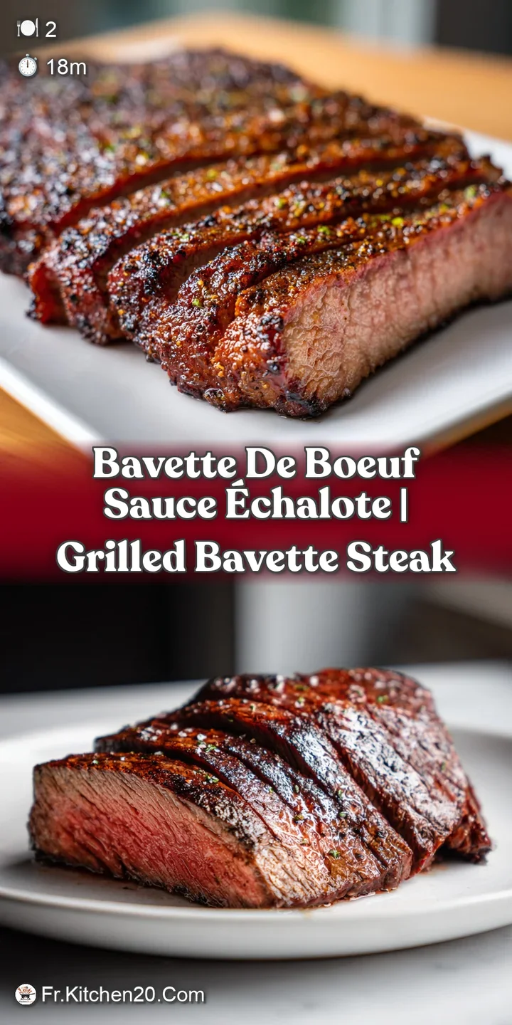 Close-up of a juicy bavette steak slice reveals a beautifully browned crust and tender pink interior. A tempting invitatio...