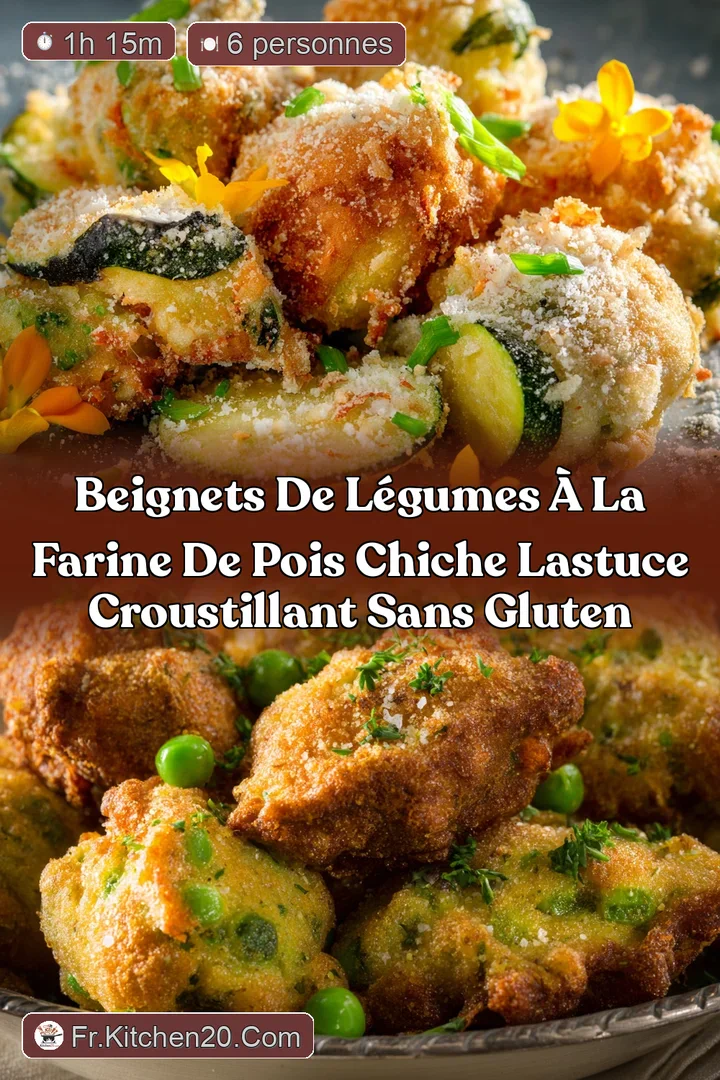 Beignets de l&eacute;gumes &agrave; la farine de pois chiche Lastuce croustillant sans gluten
