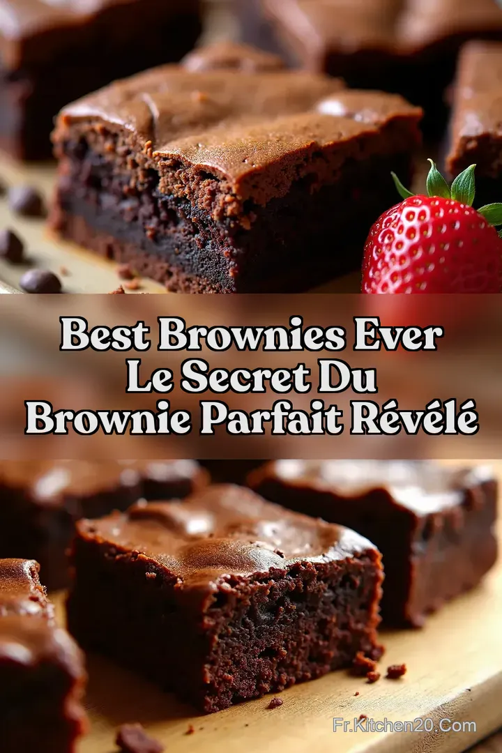 Best Brownies Ever Le Secret du Brownie Parfait R&eacute;v&eacute;l&eacute;