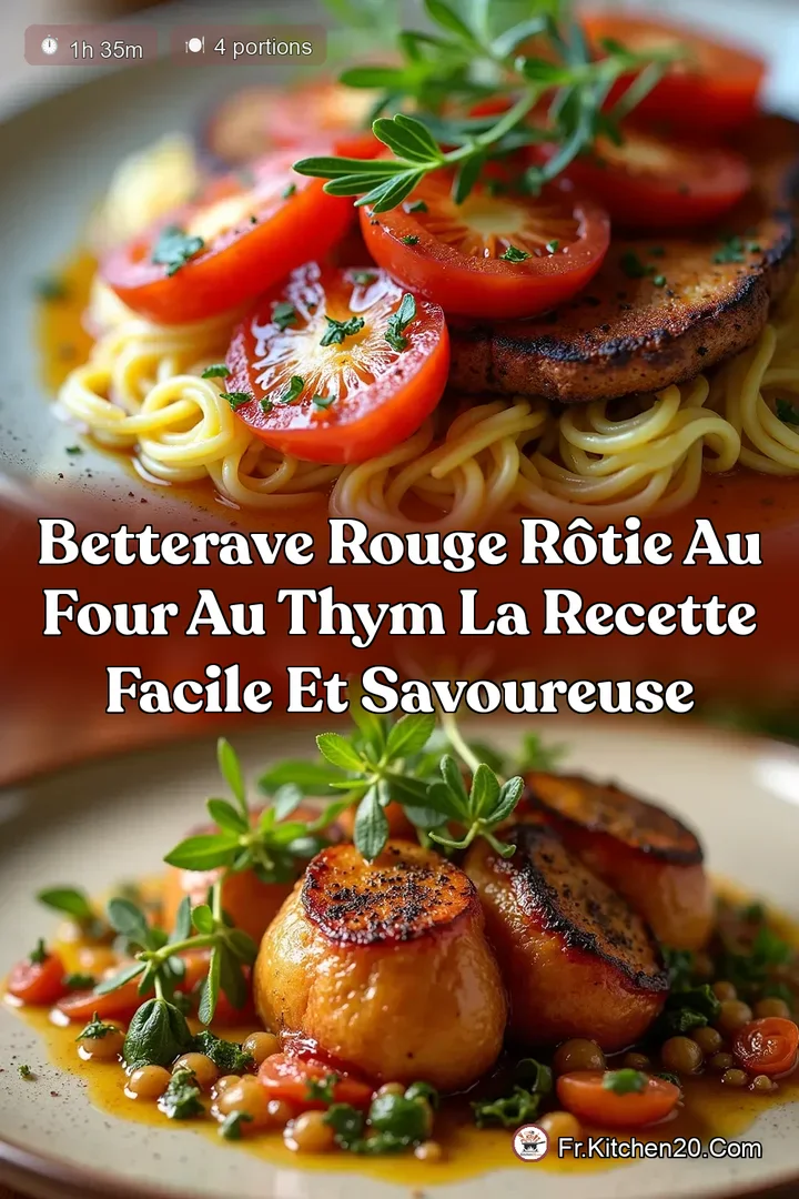 Betterave Rouge R&ocirc;tie au Four au Thym La Recette Facile et Savoureuse
