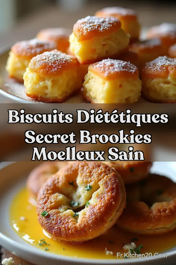 Biscuits Di&eacute;t&eacute;tiques Secret Brookies Moelleux Sain