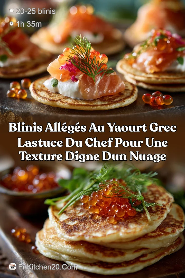 Blinis all&eacute;g&eacute;s au yaourt grec Lastuce du Chef pour une texture digne dun nuage