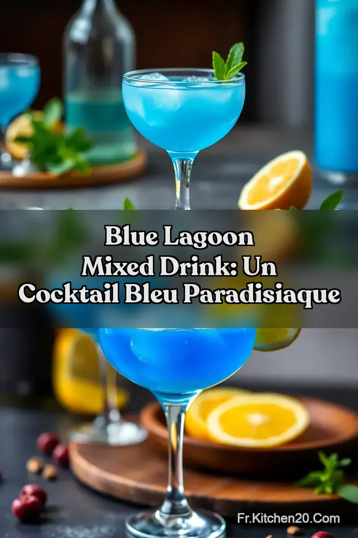 Blue Lagoon Mixed Drink: Un Cocktail Bleu Paradisiaque