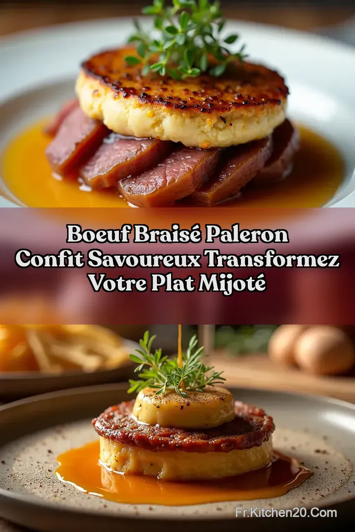 Boeuf Brais&eacute; Paleron Confit Savoureux Transformez Votre Plat Mijot&eacute;