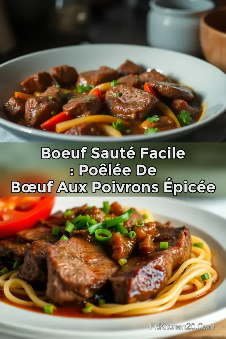 Boeuf Saut&eacute; Facile : Po&ecirc;l&eacute;e de B&oelig;uf Aux Poivrons &Eacute;pic&eacute;e