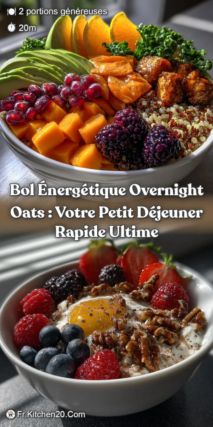 Bol &Eacute;nerg&eacute;tique Overnight Oats : Votre Petit D&eacute;jeuner Rapide Ultime