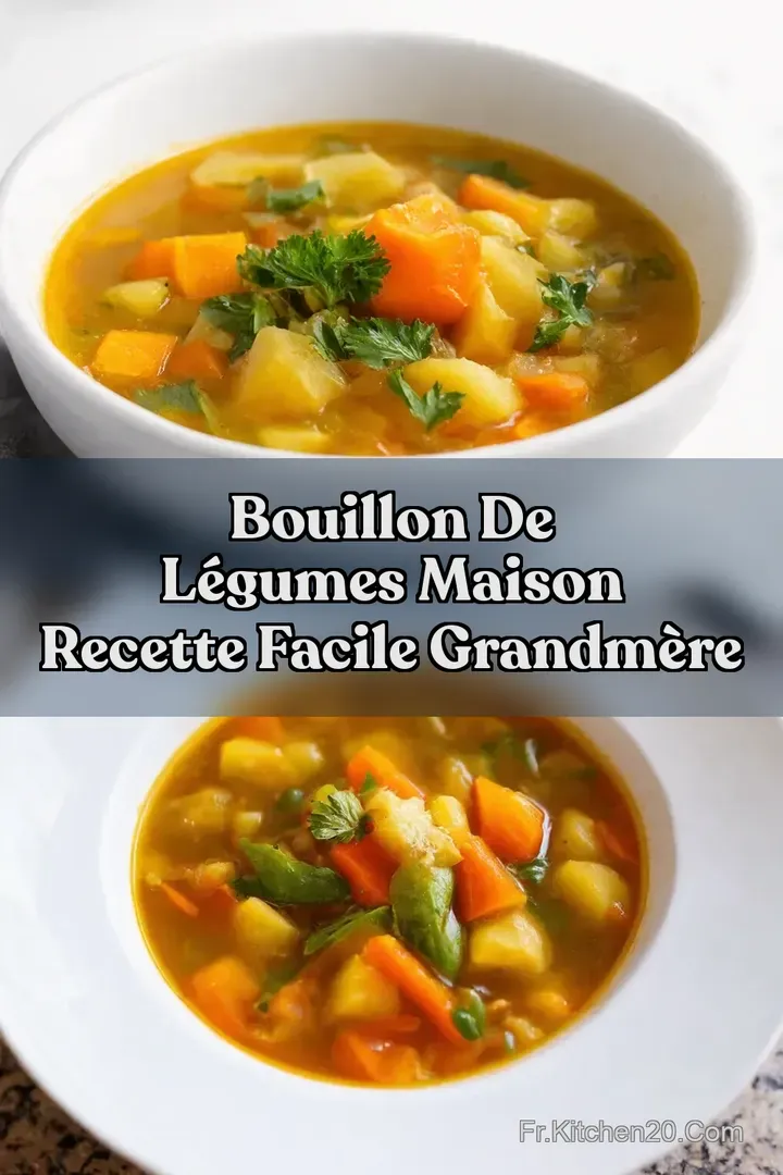 Bouillon de L&eacute;gumes Maison Recette Facile GrandM&egrave;re