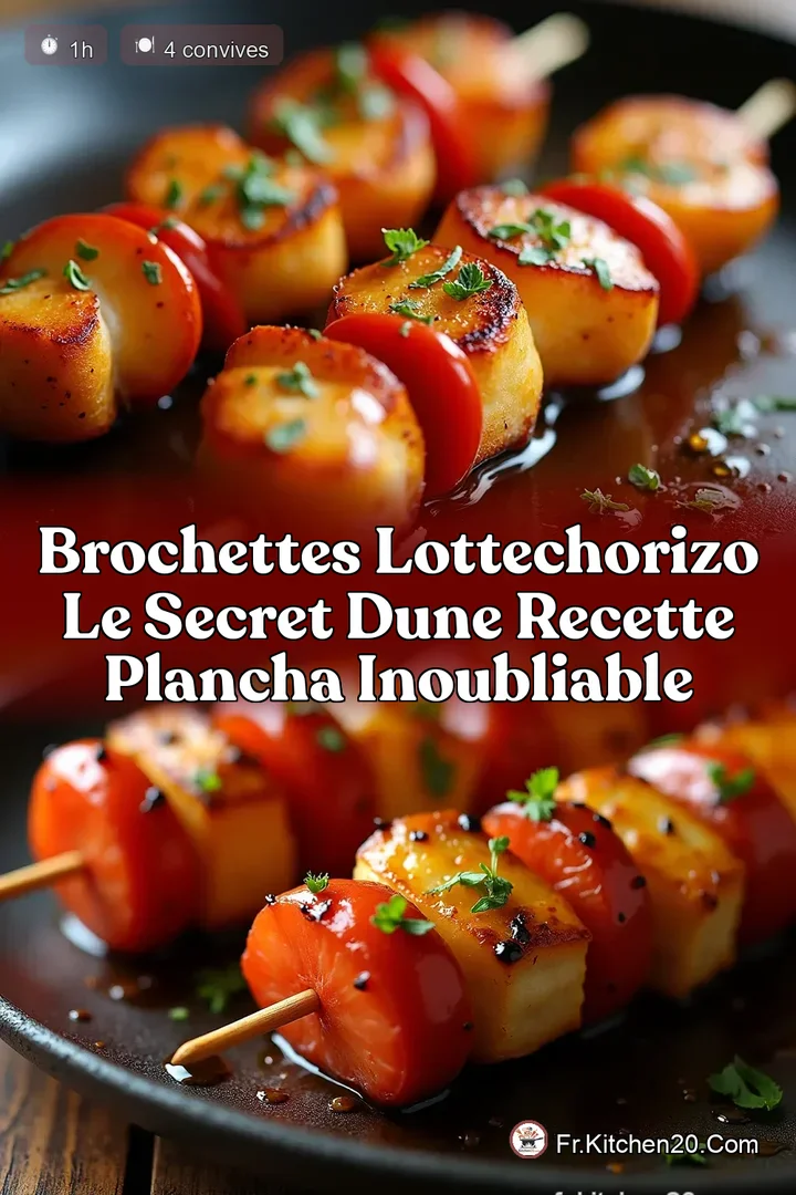 Brochettes LotteChorizo Le Secret dune Recette Plancha Inoubliable