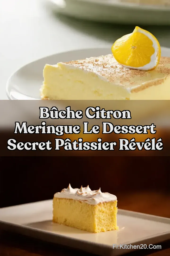 B&ucirc;che Citron Meringue Le Dessert Secret P&acirc;tissier R&eacute;v&eacute;l&eacute;
