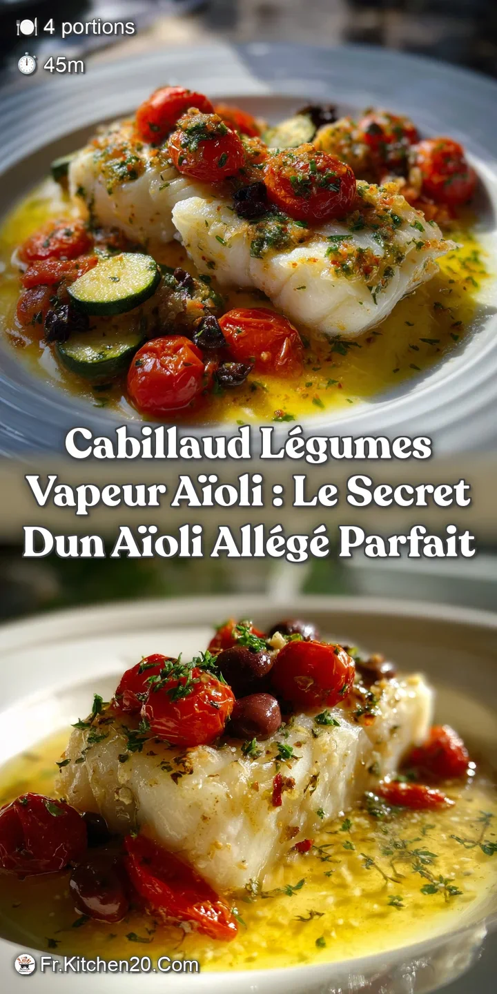 Cabillaud l&eacute;gumes vapeur A&iuml;oli : Le Secret dun A&iuml;oli All&eacute;g&eacute; Parfait
