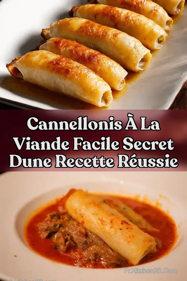 Cannellonis &agrave; la viande facile Secret dune Recette R&eacute;ussie