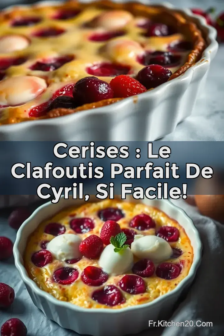 Cerises : Le Clafoutis Parfait de Cyril si Facile!