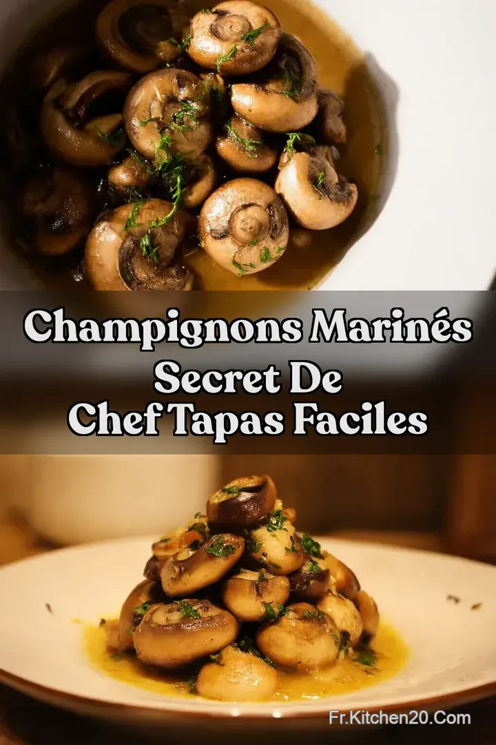 Champignons Marin&eacute;s Secret de Chef Tapas Faciles