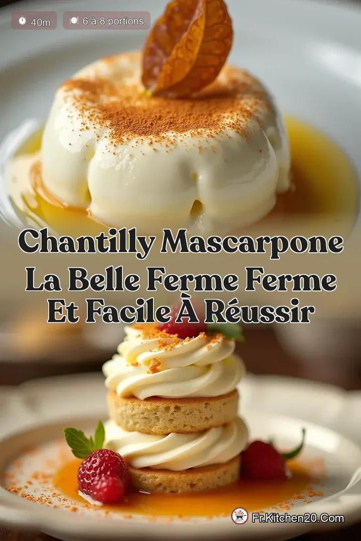 Chantilly Mascarpone La Belle Ferme Ferme et Facile &agrave; R&eacute;ussir
