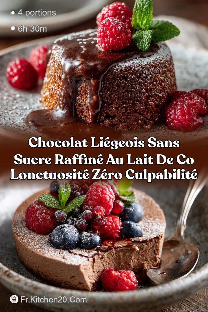 Chocolat Li&eacute;geois sans sucre raffin&eacute; au Lait de Co Lonctuosit&eacute; z&eacute;ro culpabilit&eacute;