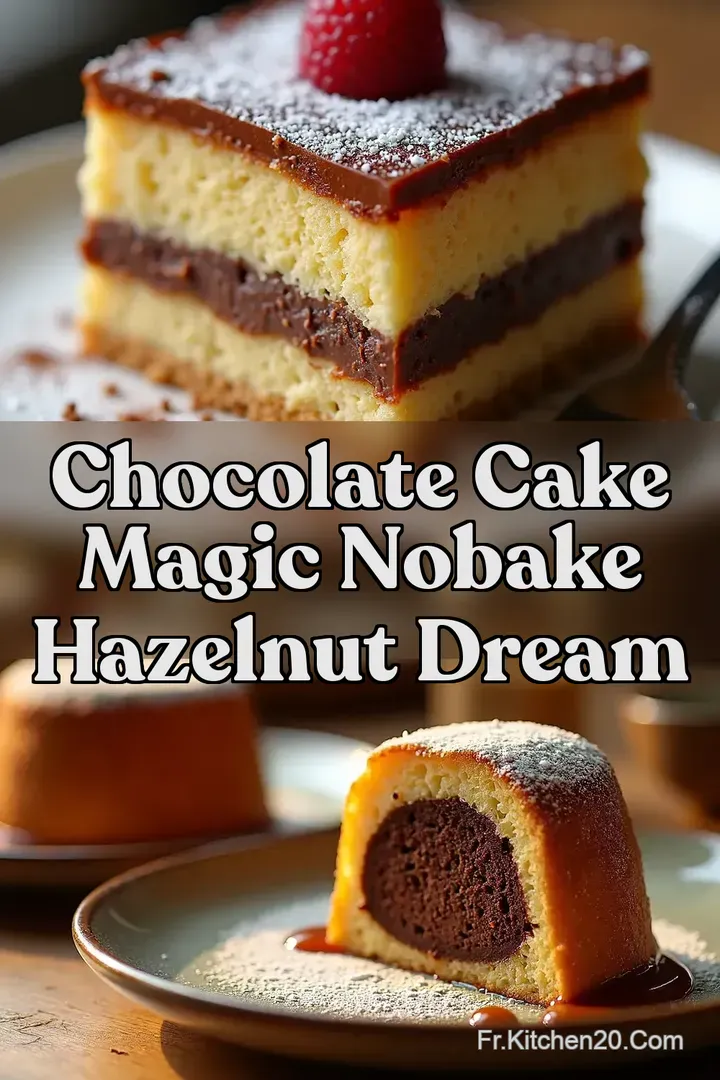 Chocolate Cake Magic NoBake Hazelnut Dream