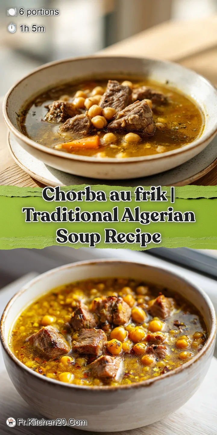 Zoom sur des morceaux de viande tendre et du bl&eacute; concass&eacute; dans un bouillon rouge vif aux reflets huileux brillants.