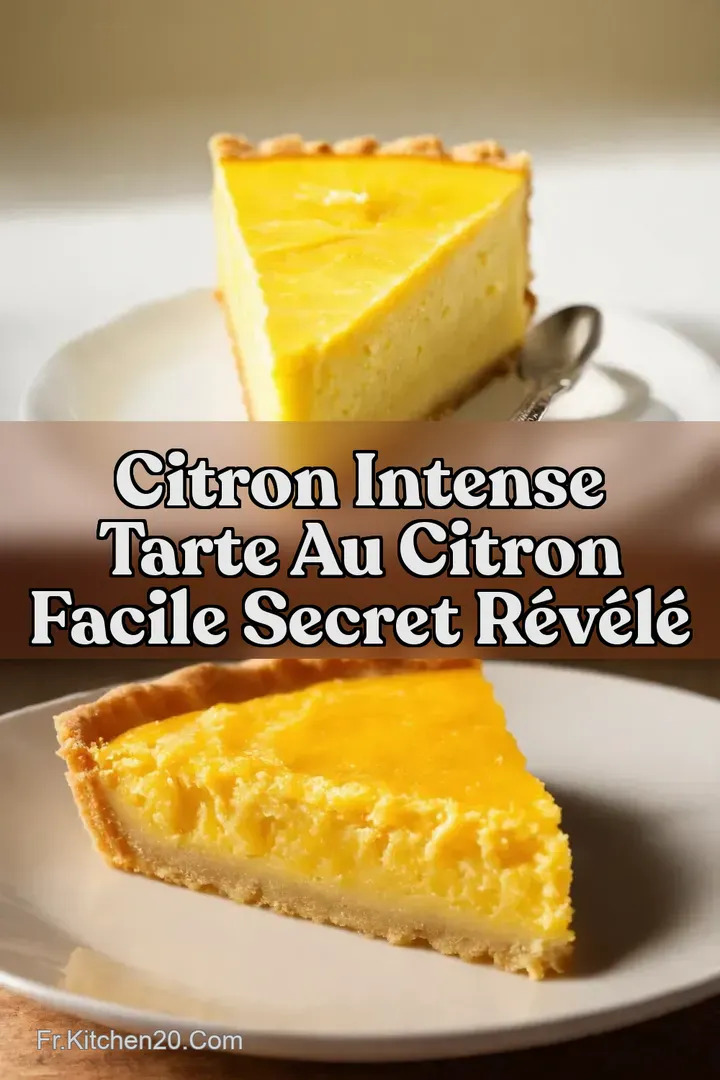 Citron Intense Tarte au Citron Facile Secret R&eacute;v&eacute;l&eacute;