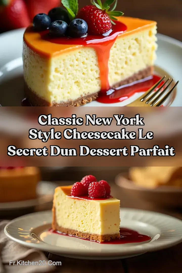 Classic New York Style Cheesecake Le Secret dun Dessert Parfait