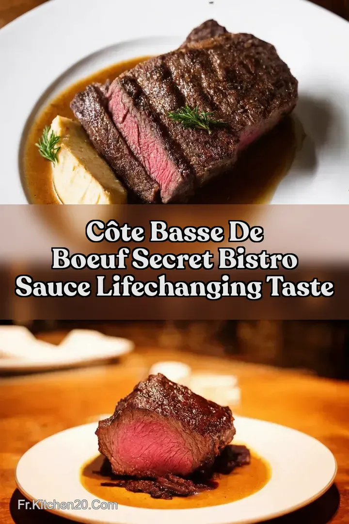 C&ocirc;te Basse de Boeuf Secret Bistro Sauce LifeChanging Taste