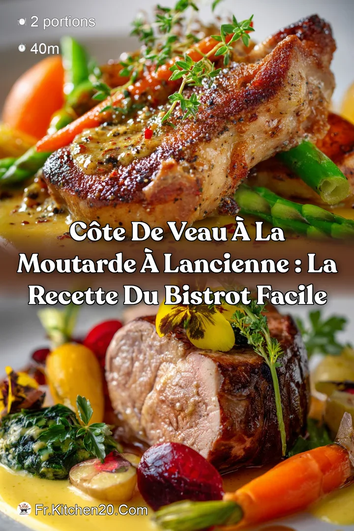 C&ocirc;te de veau &agrave; la Moutarde &agrave; lancienne : La recette du bistrot facile