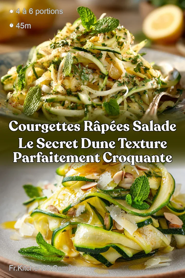 Courgettes R&acirc;p&eacute;es Salade Le secret dune texture parfaitement croquante